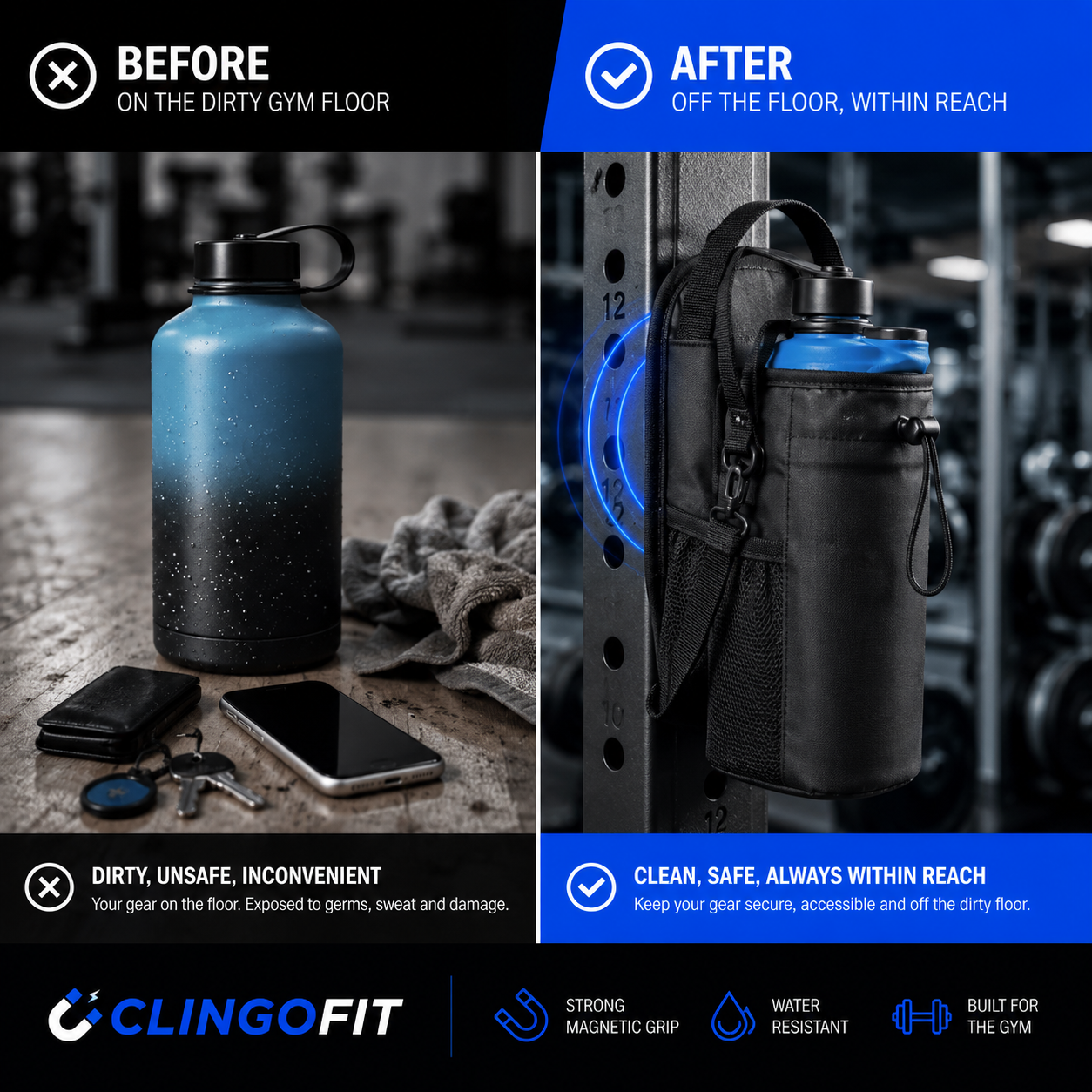Keep Your Gear Off The Dirty Gym Floor